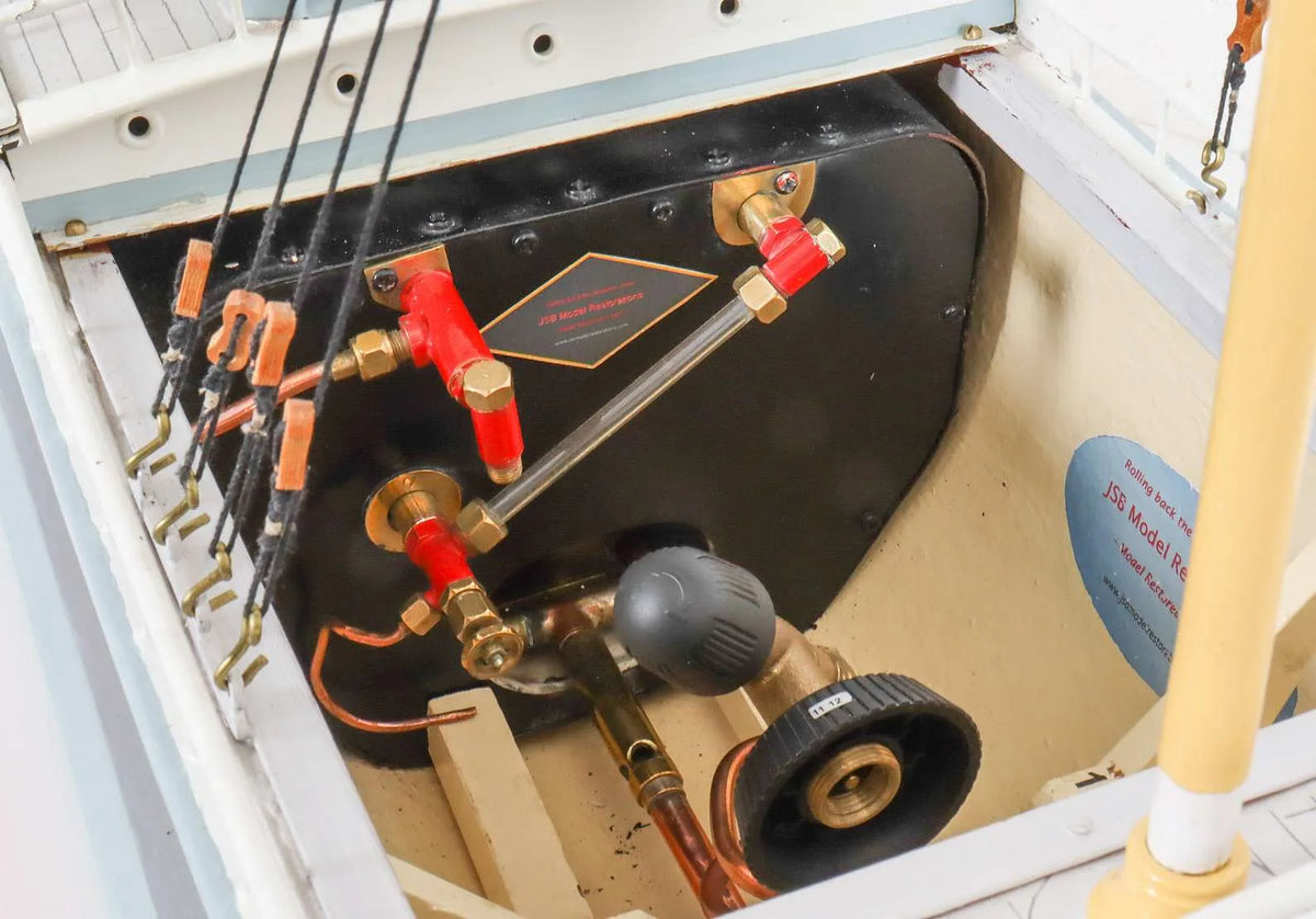 Vintage steam yacht