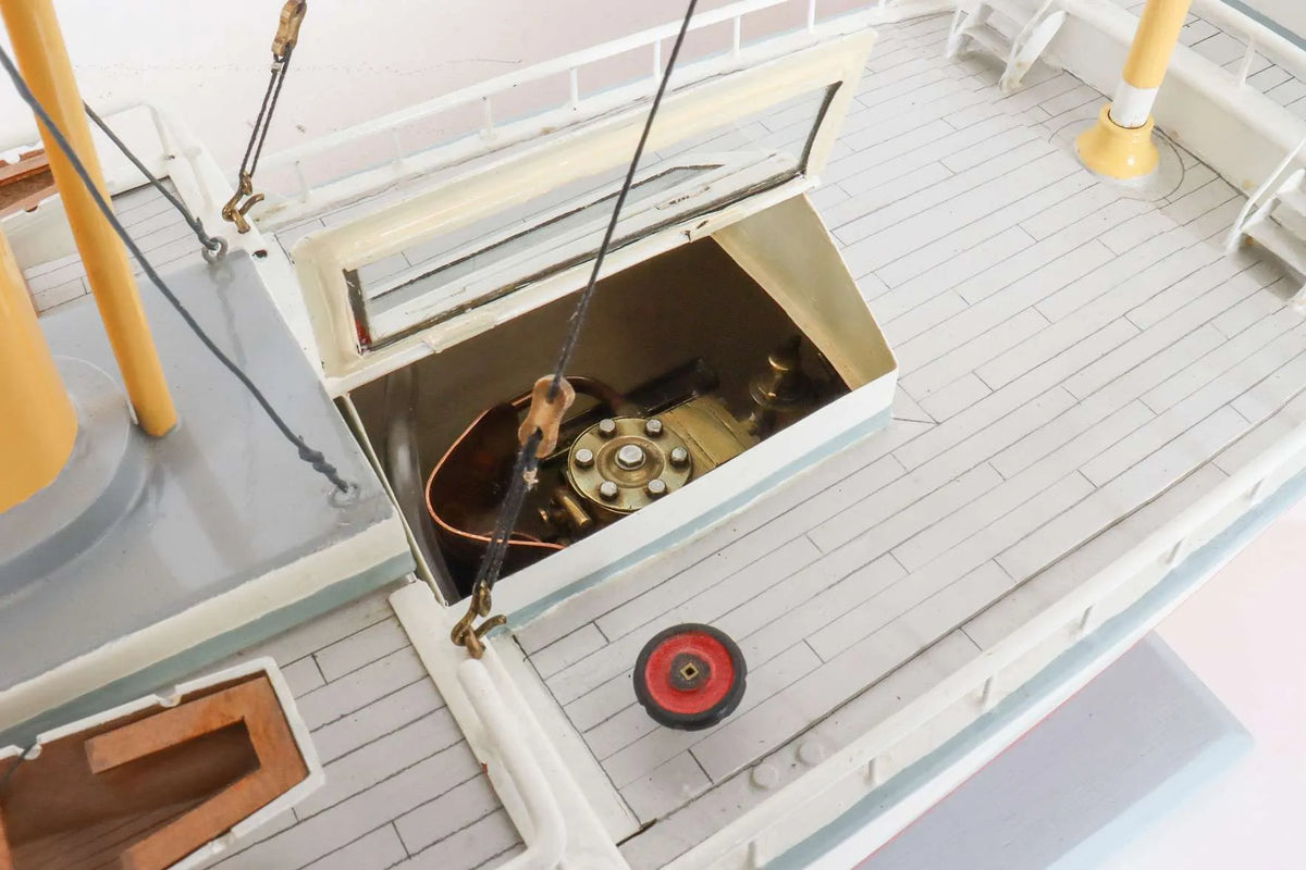 Vintage steam yacht