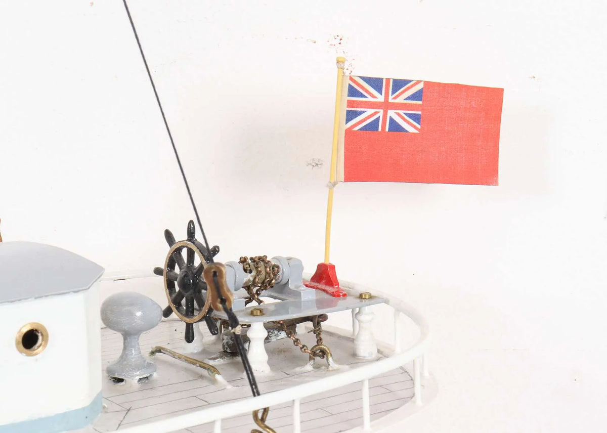 Vintage steam yacht