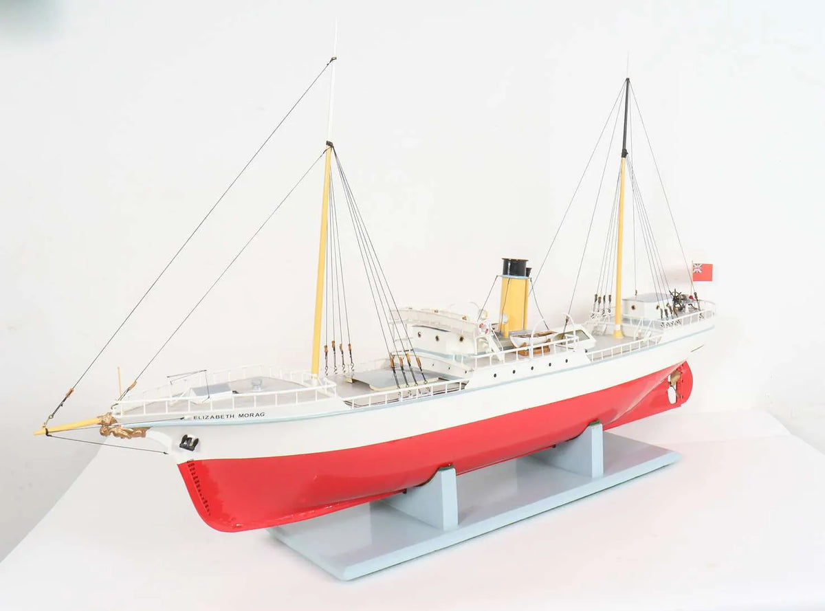 Vintage steam yacht