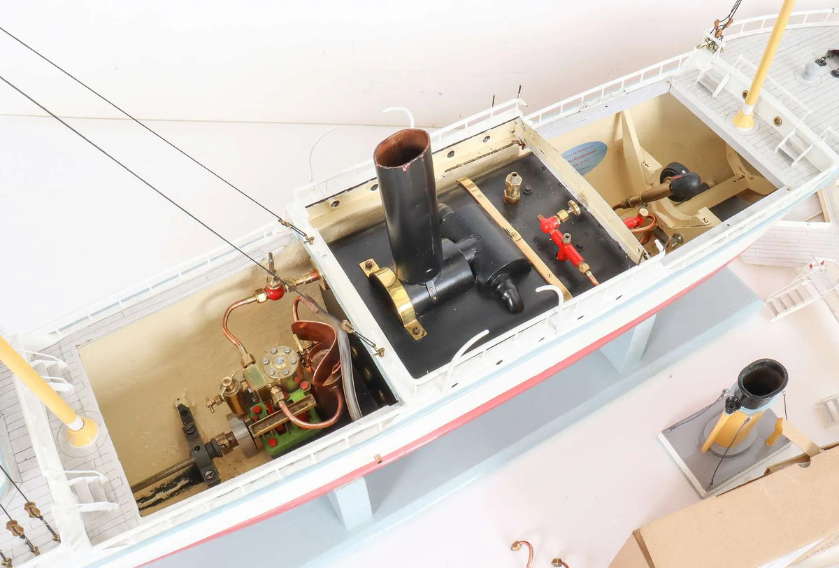 Vintage steam yacht