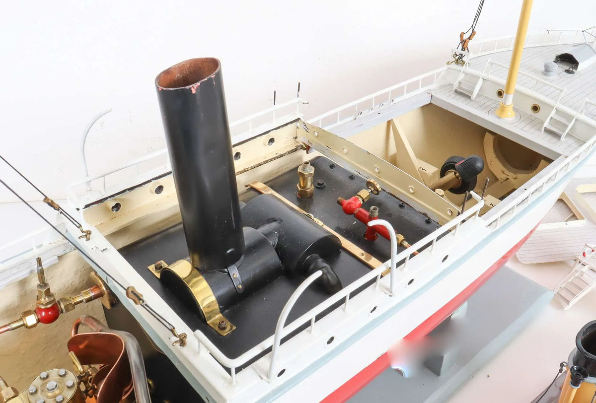 Vintage steam yacht