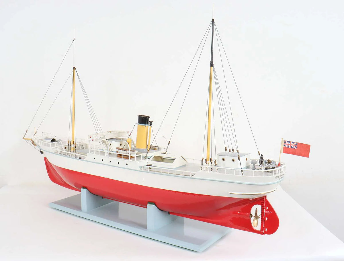 Vintage steam yacht