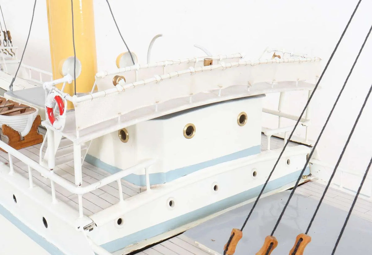 Vintage steam yacht