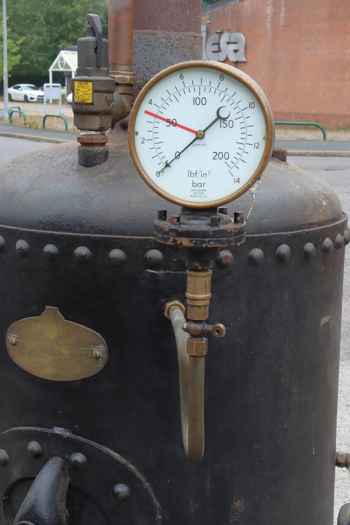 Barford "Demon" 23 inch diameter coal-fired boiler