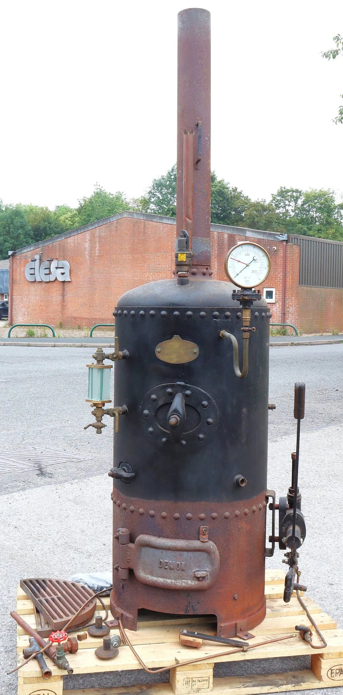 Barford "Demon" 23 inch diameter coal-fired boiler
