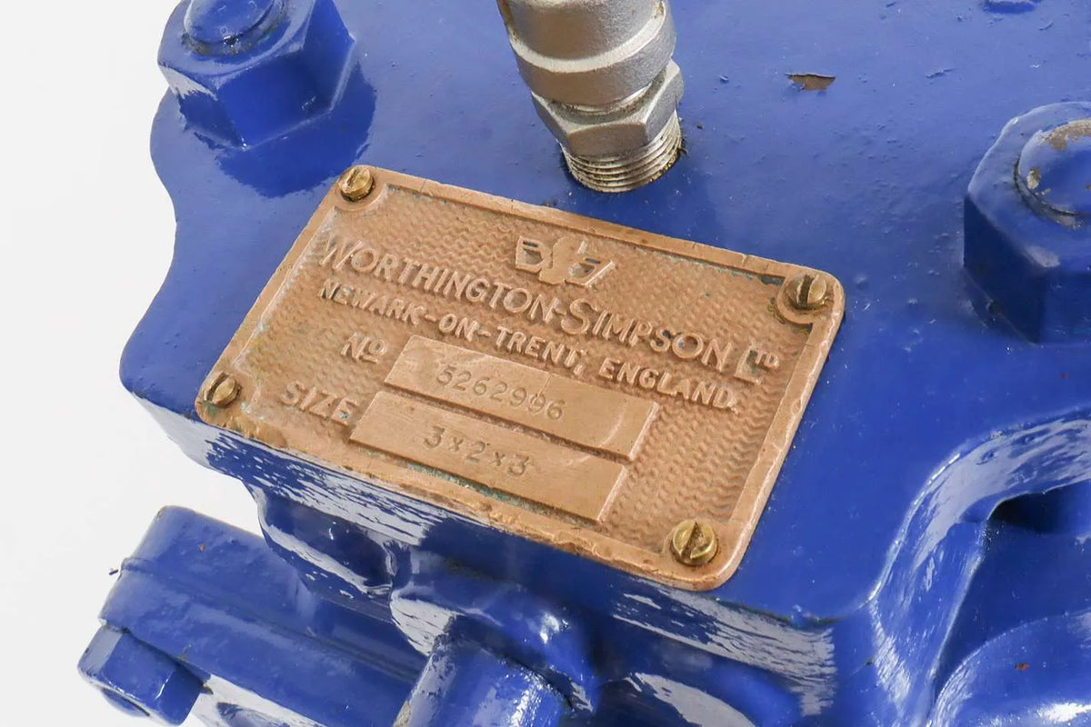 Worthington Simpson duplex boiler feed pump