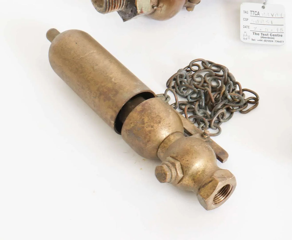 Collection of full-size lubricators, safety valve, whistle
