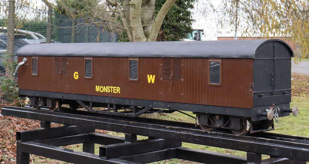 5 inch gauge vacuum braked bogie wagon