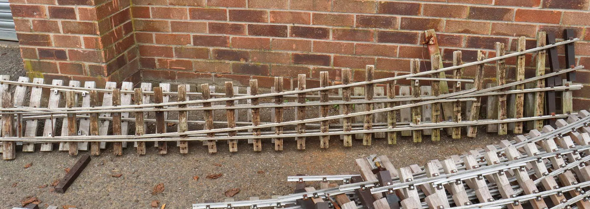 25m 5 inch gauge track with 9 turnouts