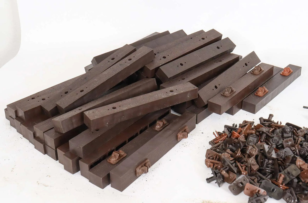 25m 5 inch gauge track with 9 turnouts
