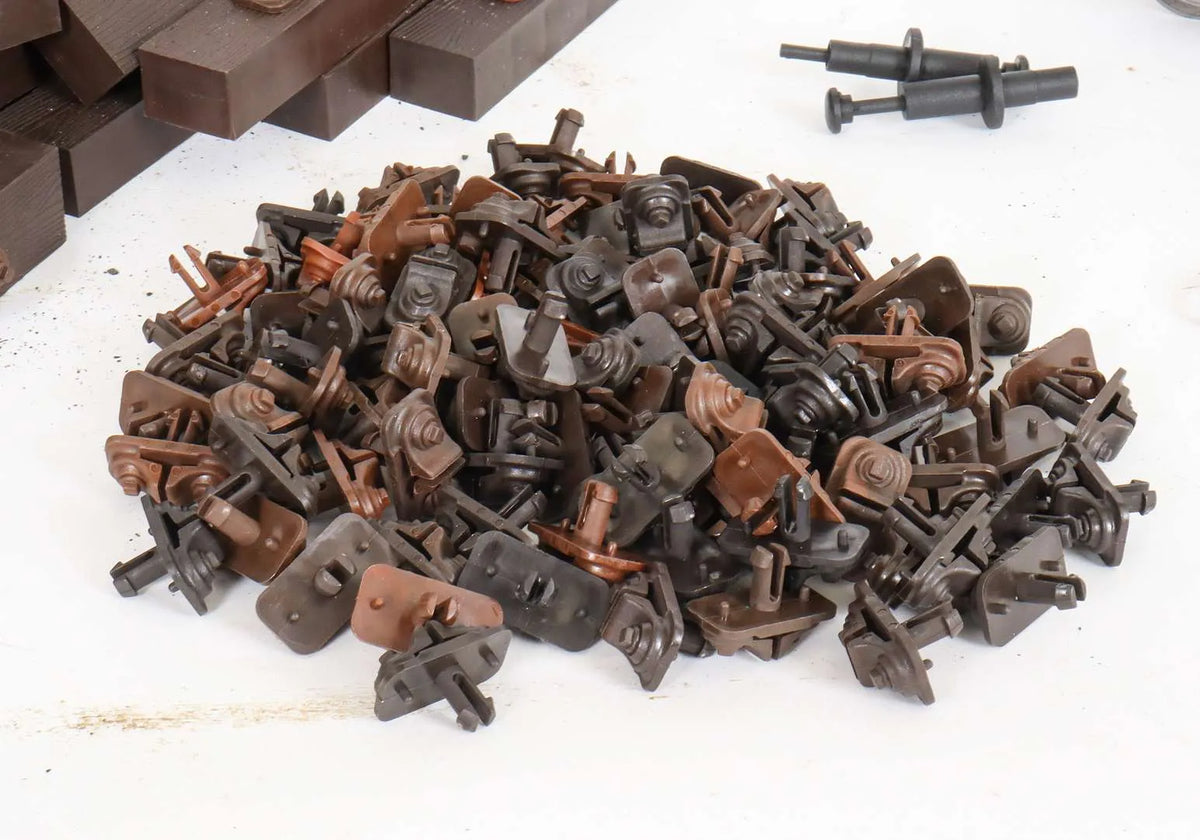 25m 5 inch gauge track with 9 turnouts