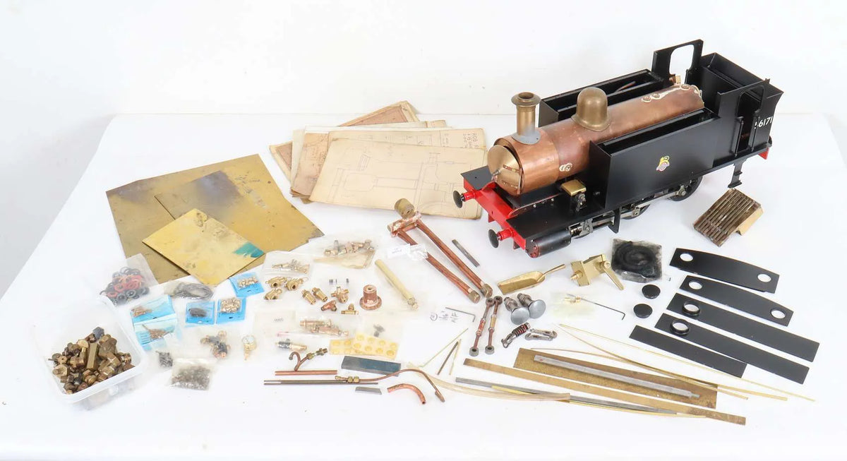 3 1/2 inch gauge part-built Rob Roy 0-6-0T with air running chassis