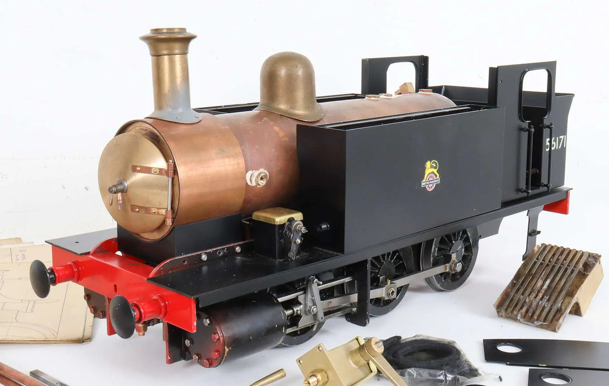 3 1/2 inch gauge part-built Rob Roy 0-6-0T with air running chassis