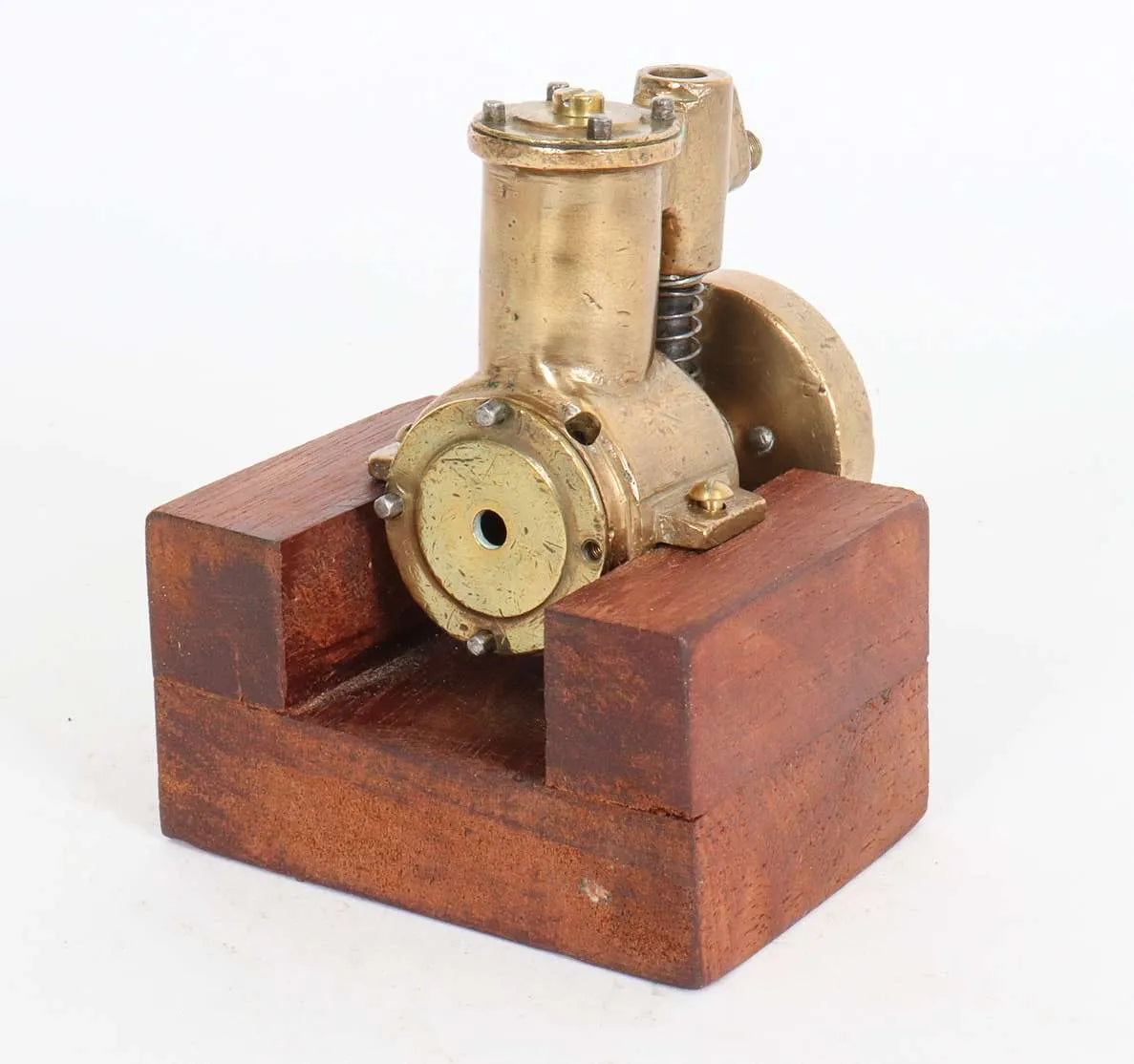 Single cylinder engine with cam-operated valve