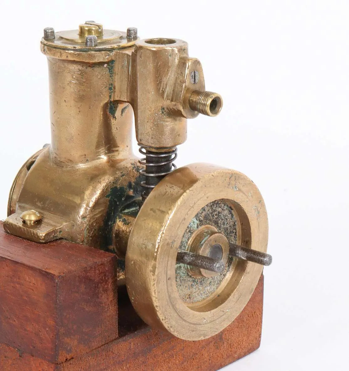Single cylinder engine with cam-operated valve
