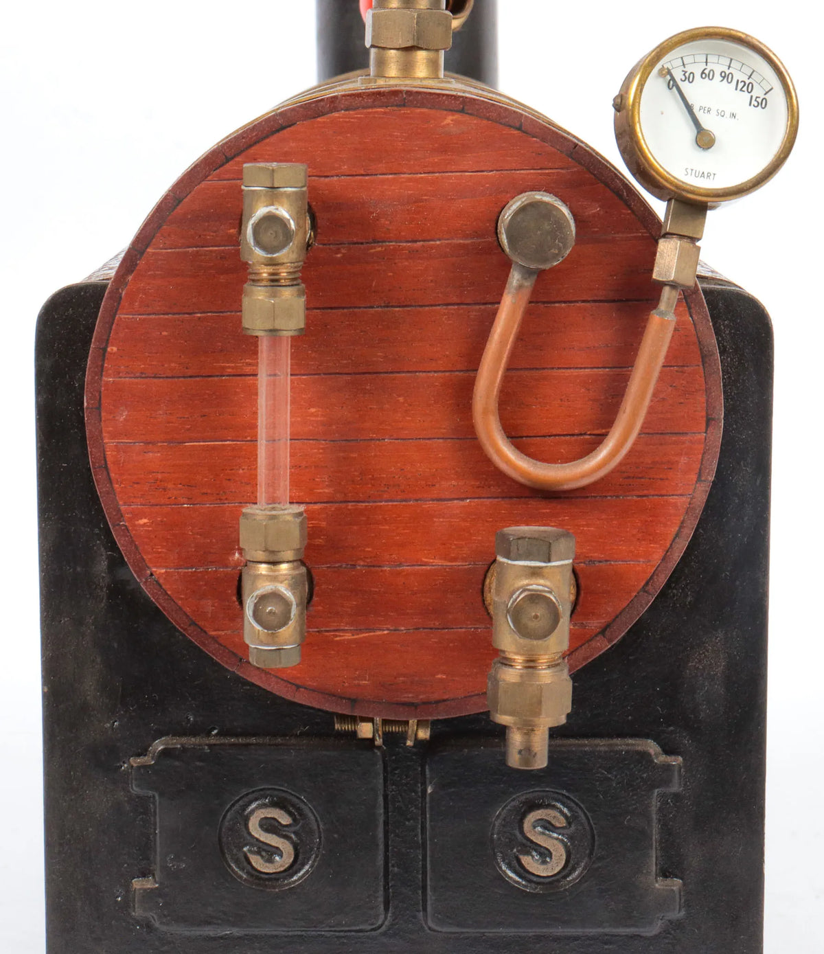 Stuart 504 spirit-fired boiler with burner