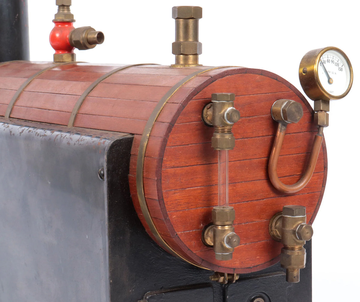 Stuart 504 spirit-fired boiler with burner