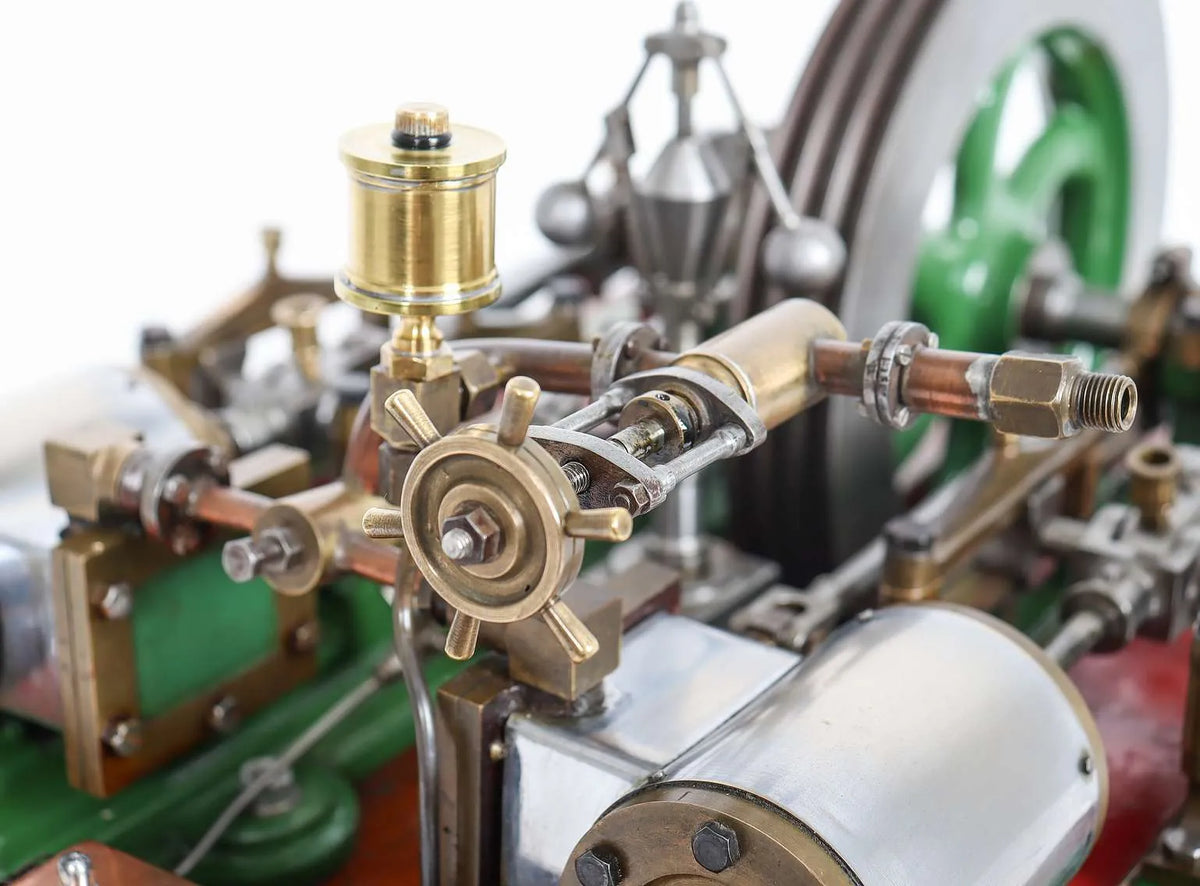 Vintage twin cylinder mill engine