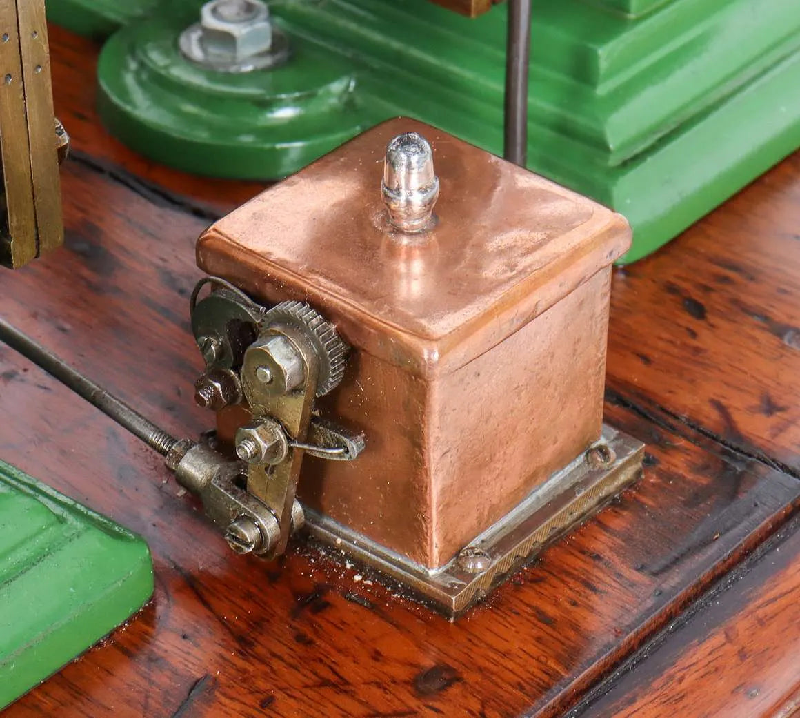 Vintage twin cylinder mill engine