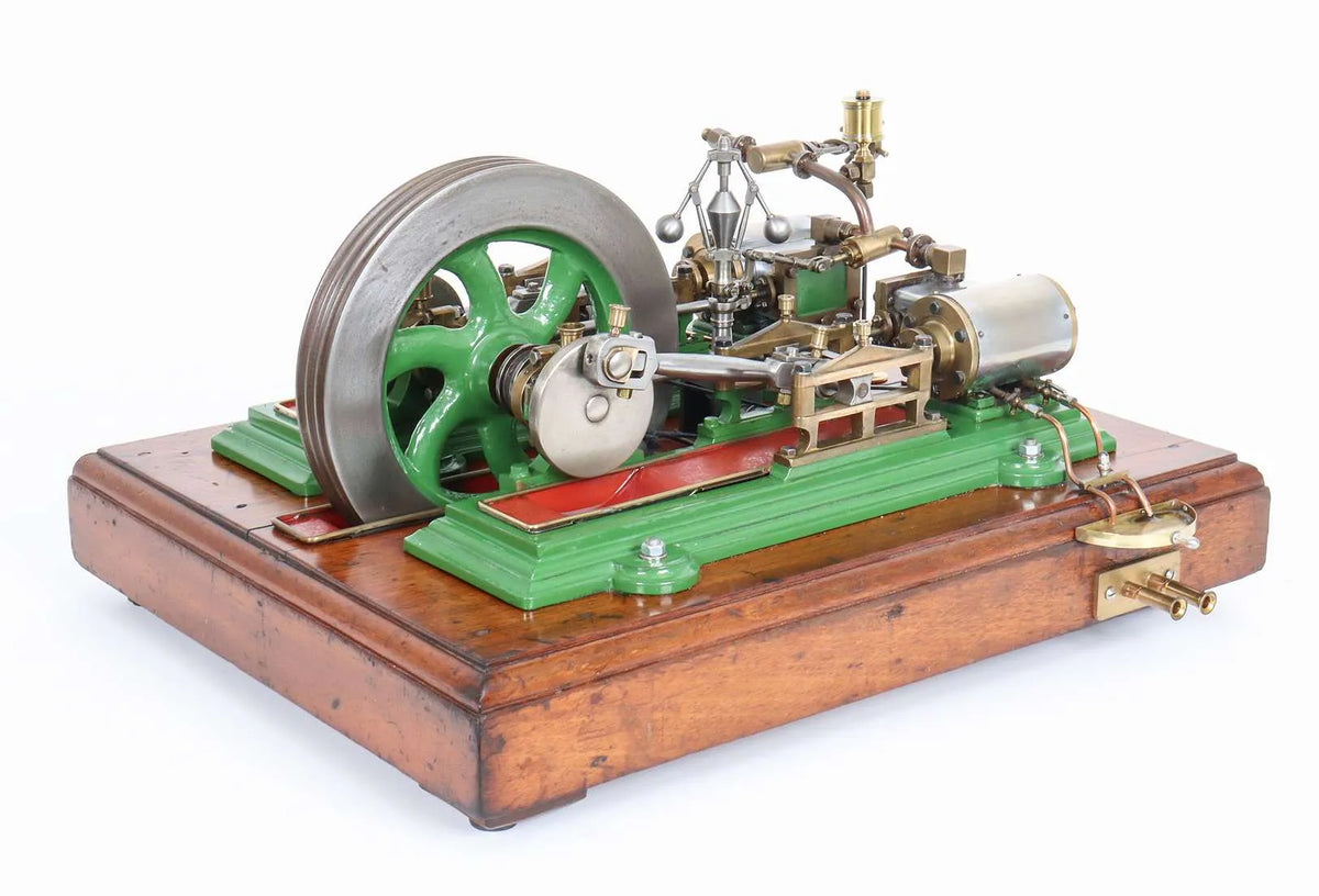 Vintage twin cylinder mill engine