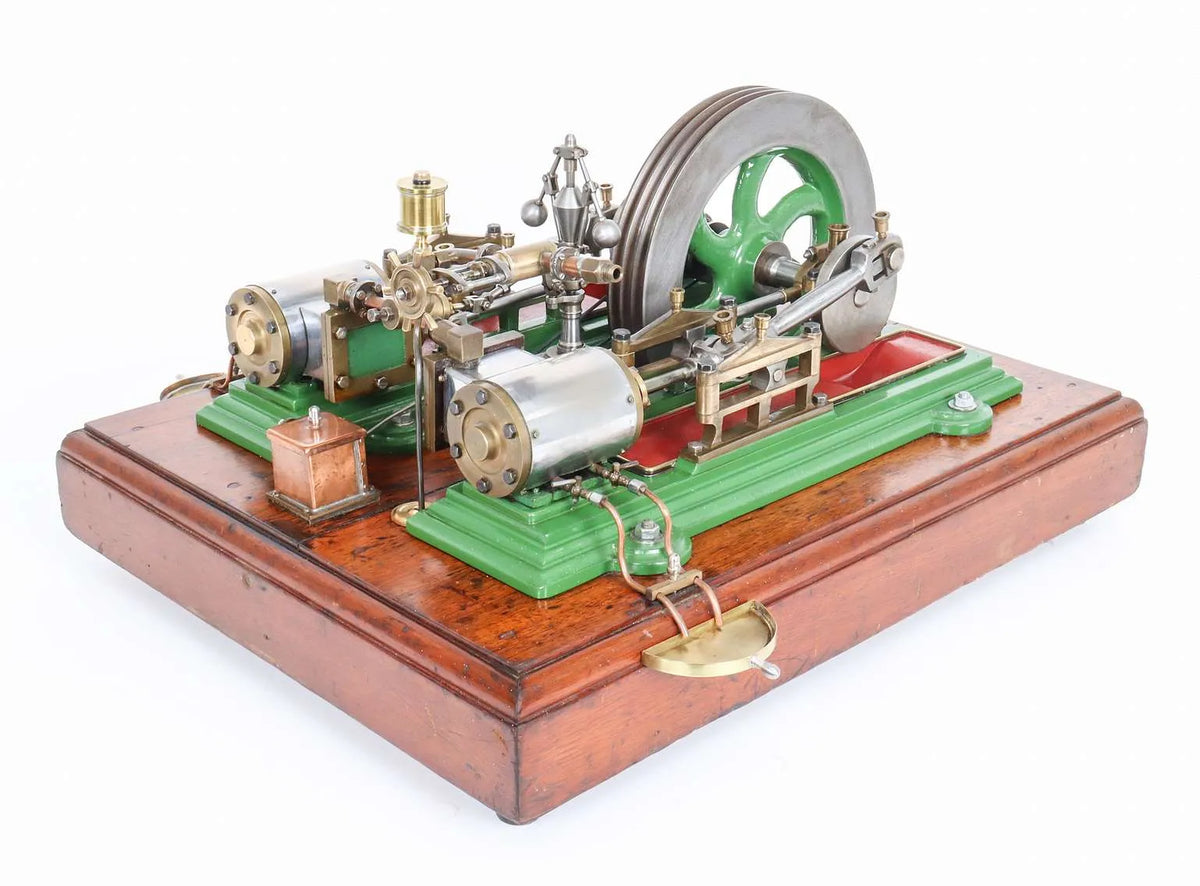 Vintage twin cylinder mill engine