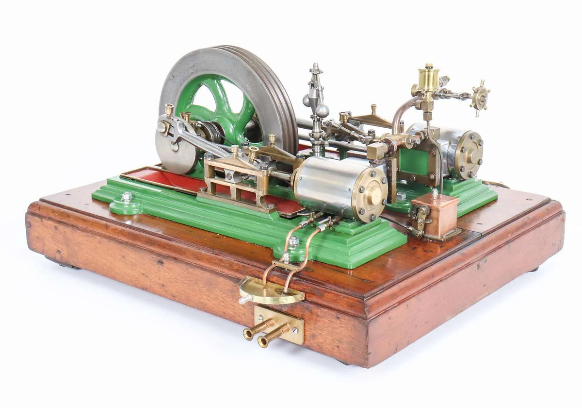 Vintage twin cylinder mill engine