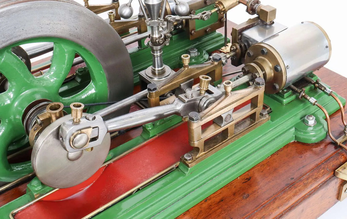 Vintage twin cylinder mill engine