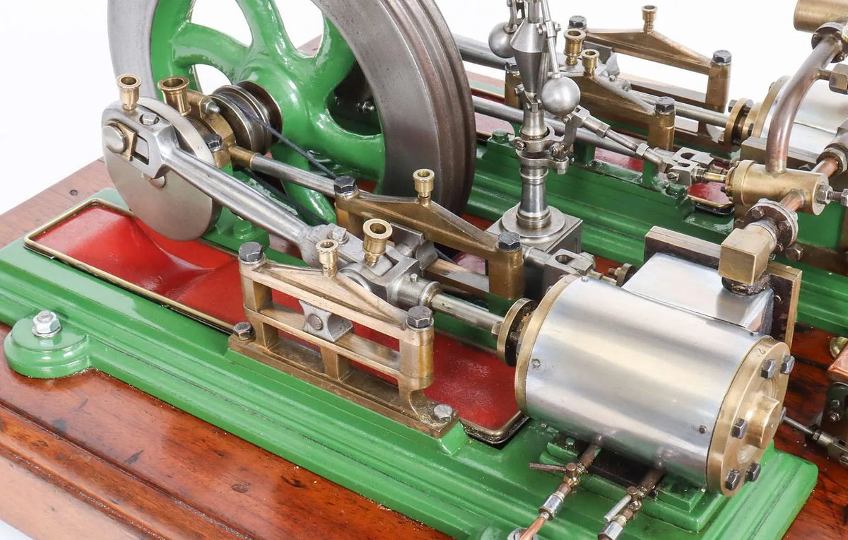 Vintage twin cylinder mill engine