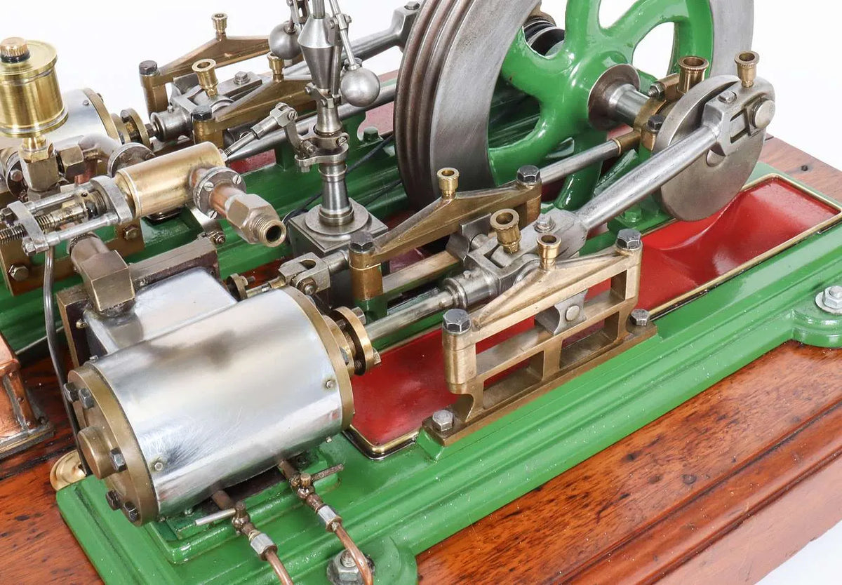 Vintage twin cylinder mill engine