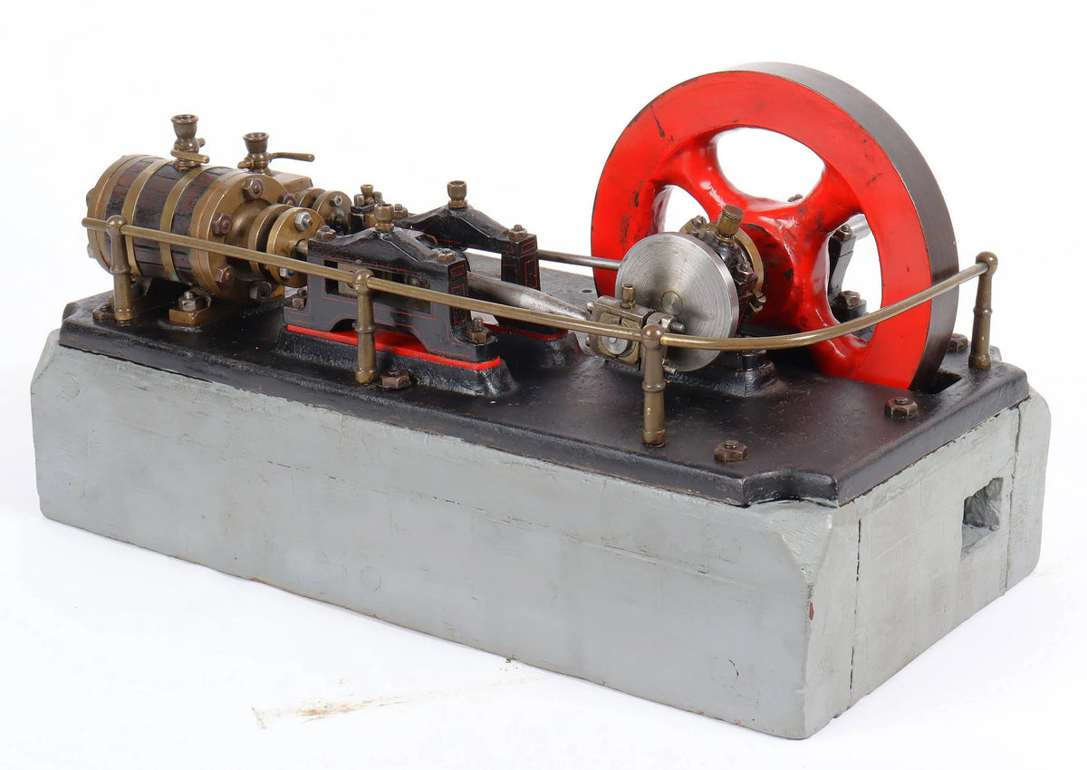 Vintage horizontal mill engine