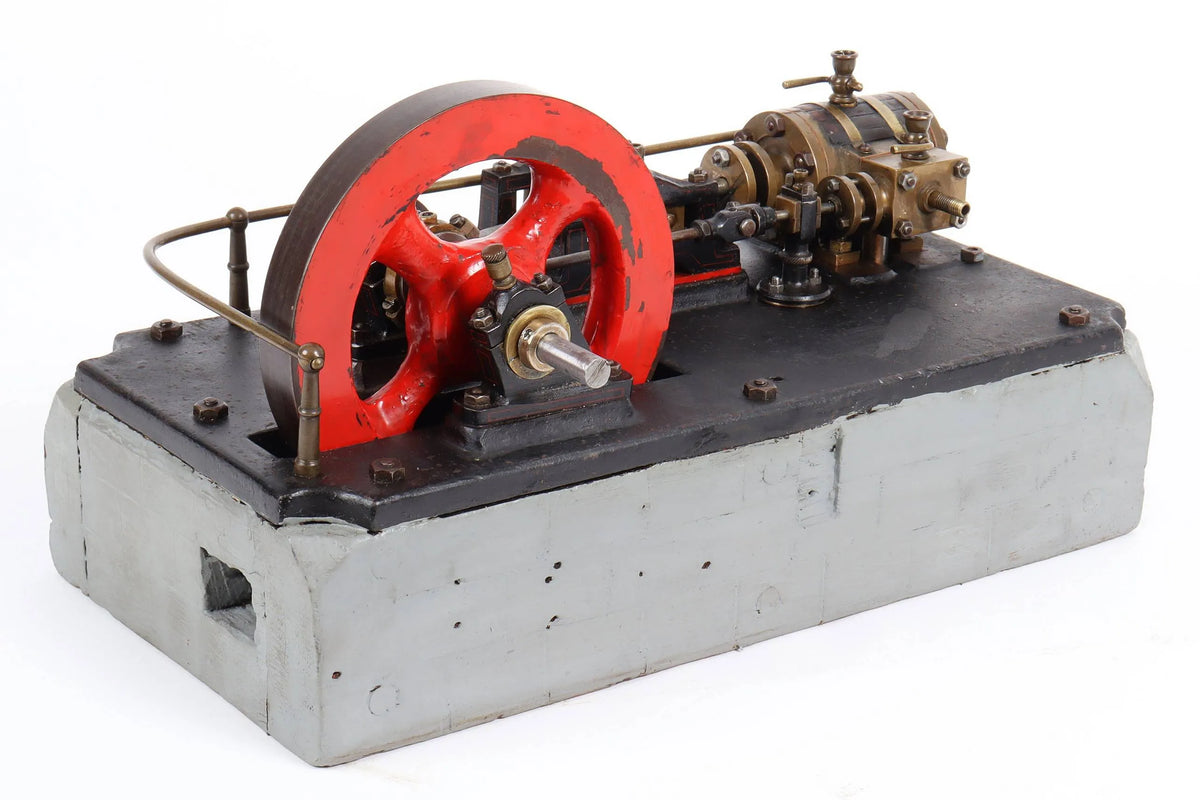 Vintage horizontal mill engine