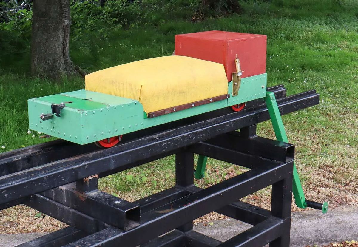 5 inch gauge raised level braked driving truck