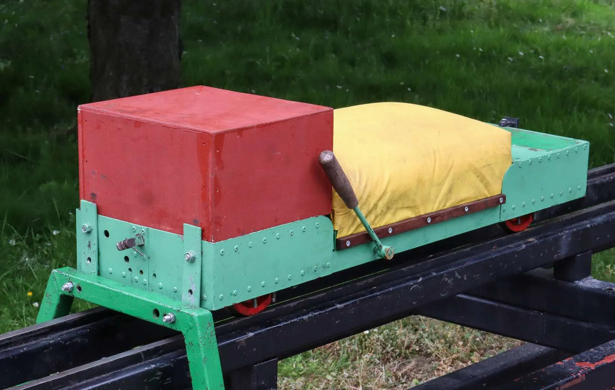 5 inch gauge raised level braked driving truck