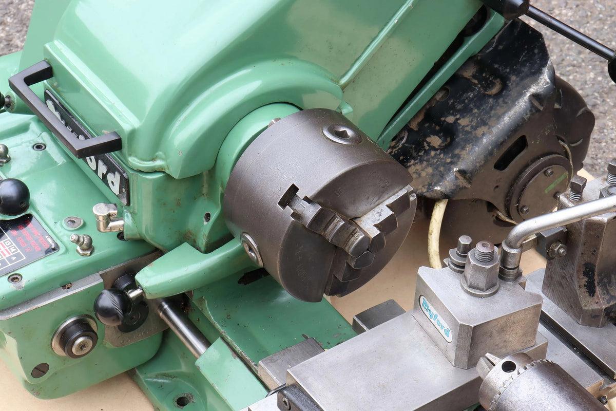 Myford Super 7B lathe with tooling
