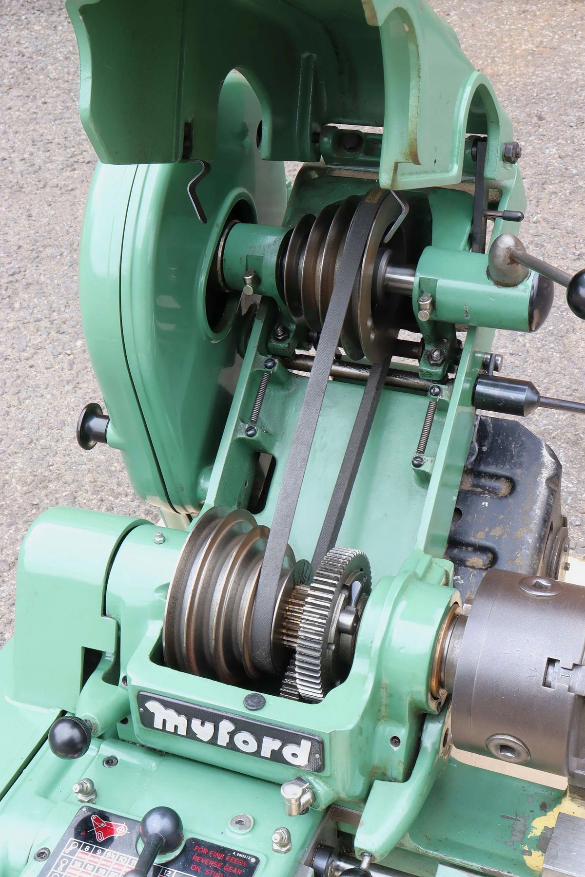 Myford Super 7B lathe with tooling