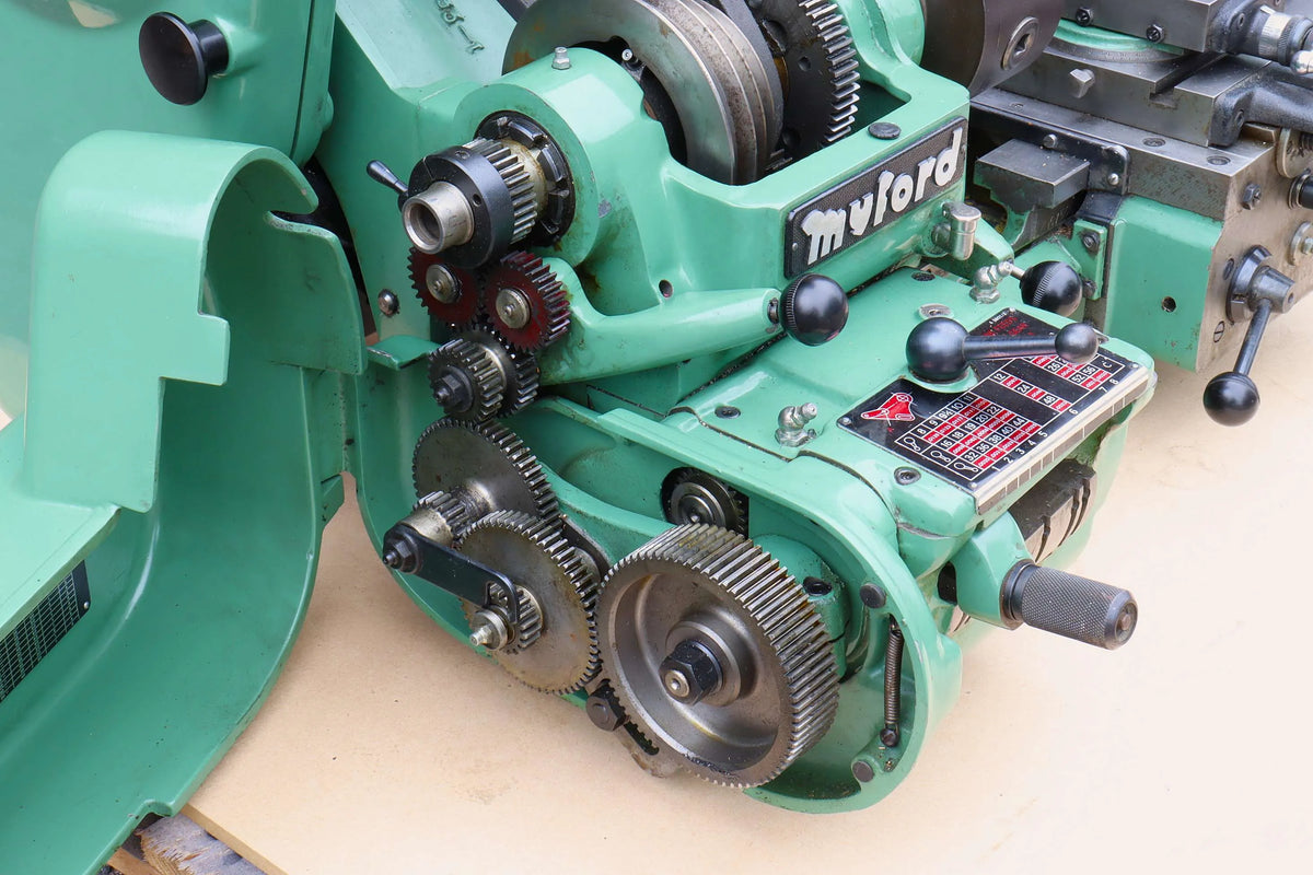 Myford Super 7B lathe with tooling
