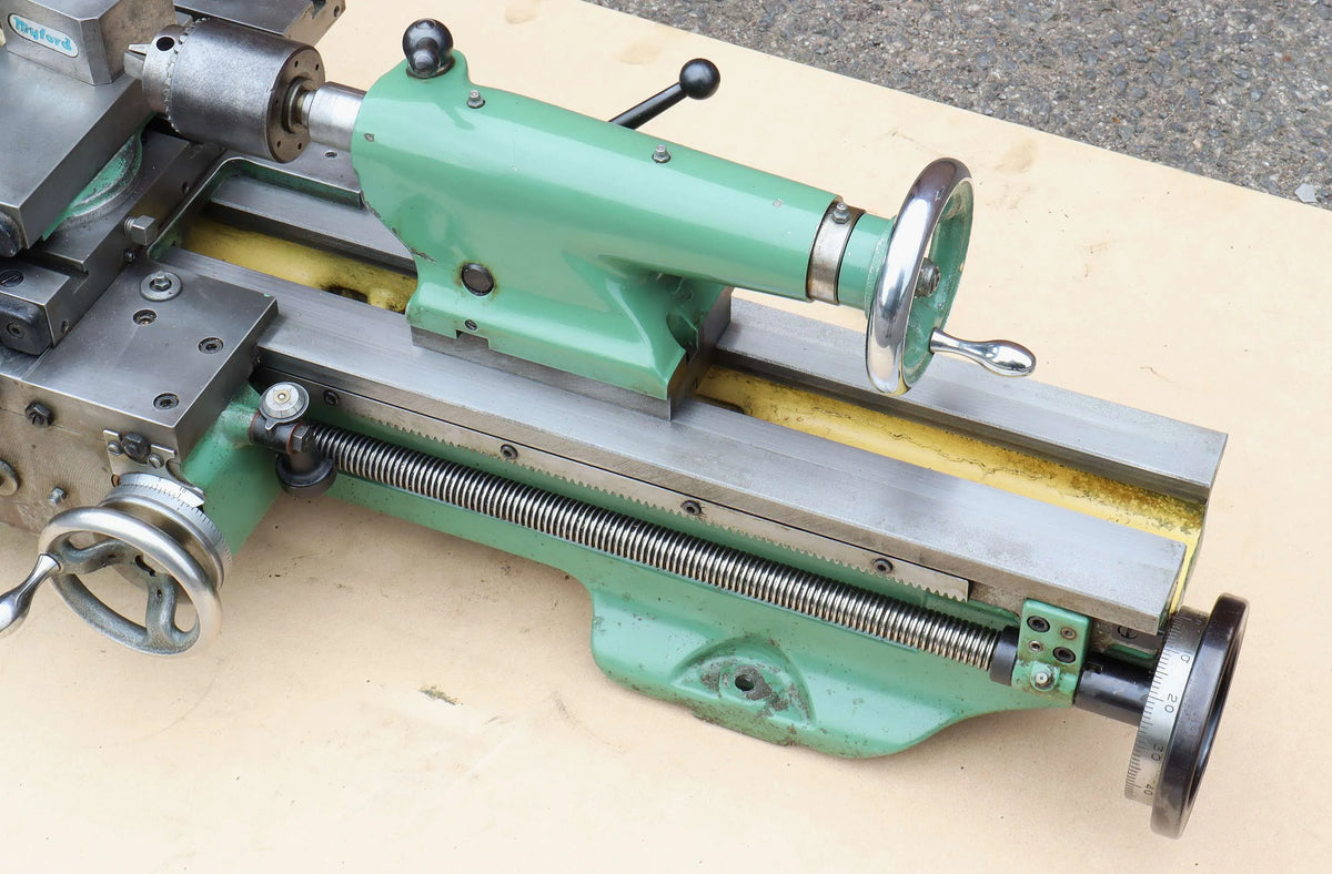 Myford Super 7B lathe with tooling