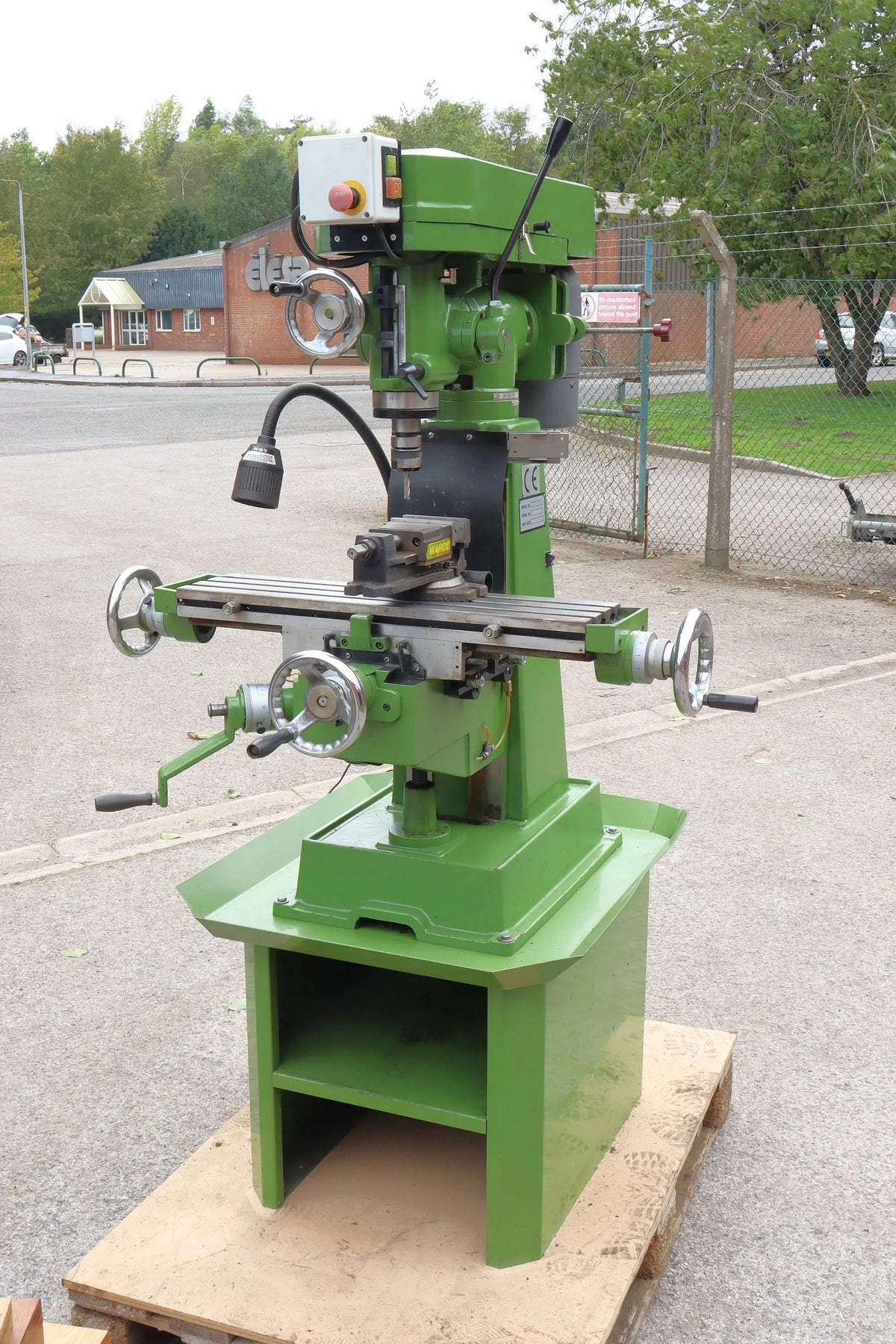 Warco VMC vertical milling machine with stand and tooling