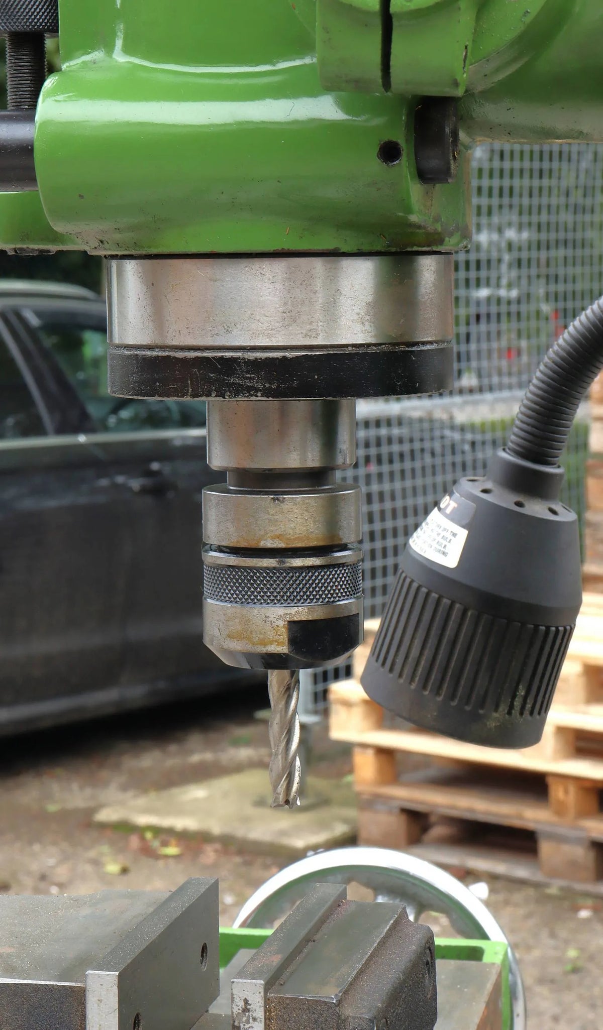 Warco VMC vertical milling machine with stand and tooling