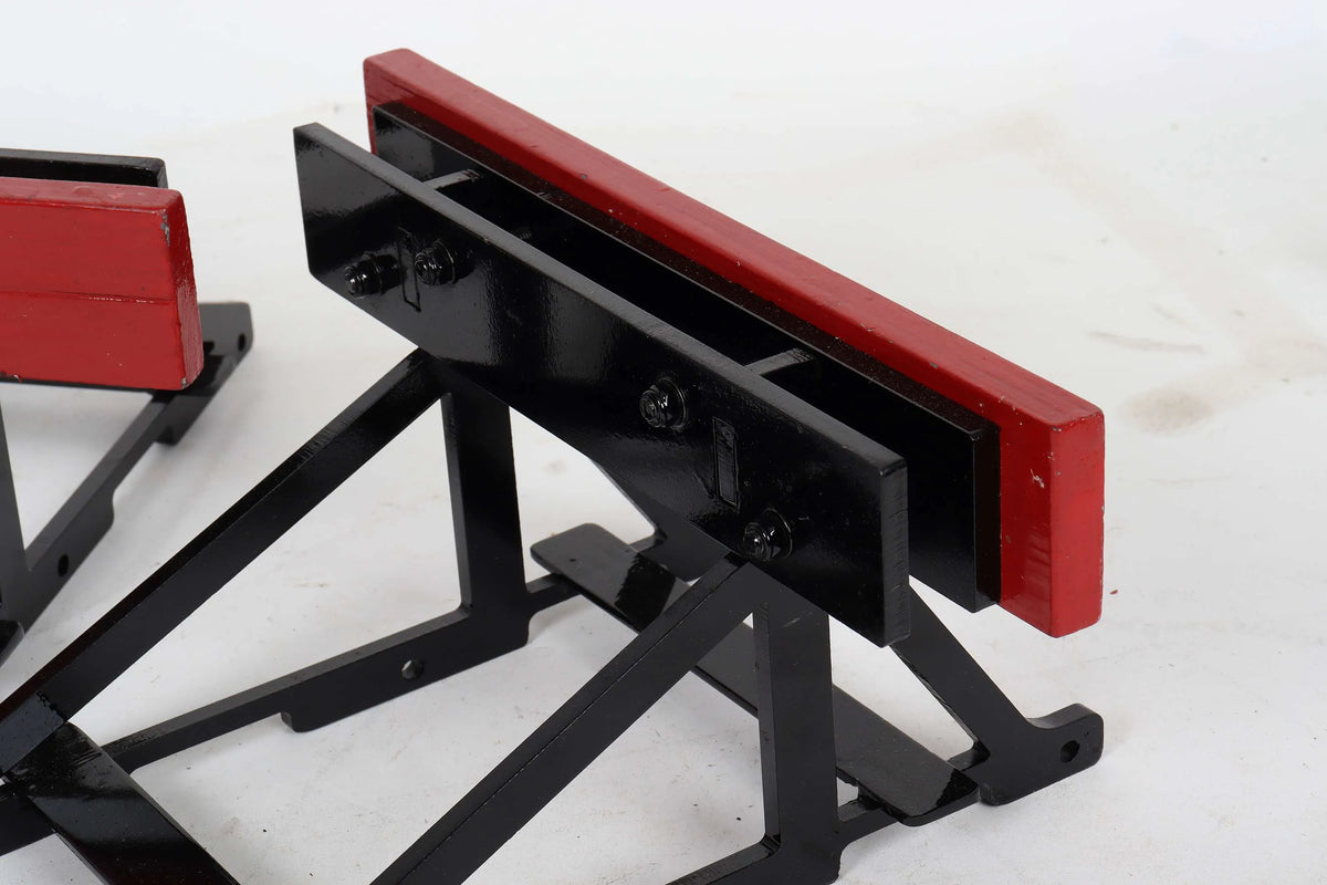 Three 5 inch gauge buffer stops