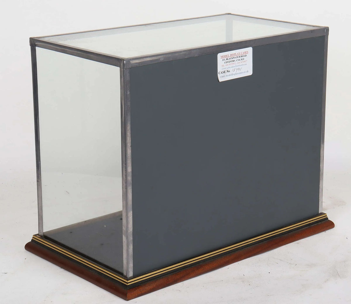 Glass display case