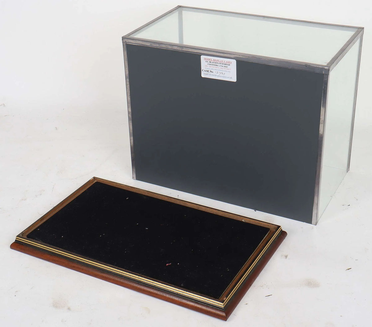 Glass display case