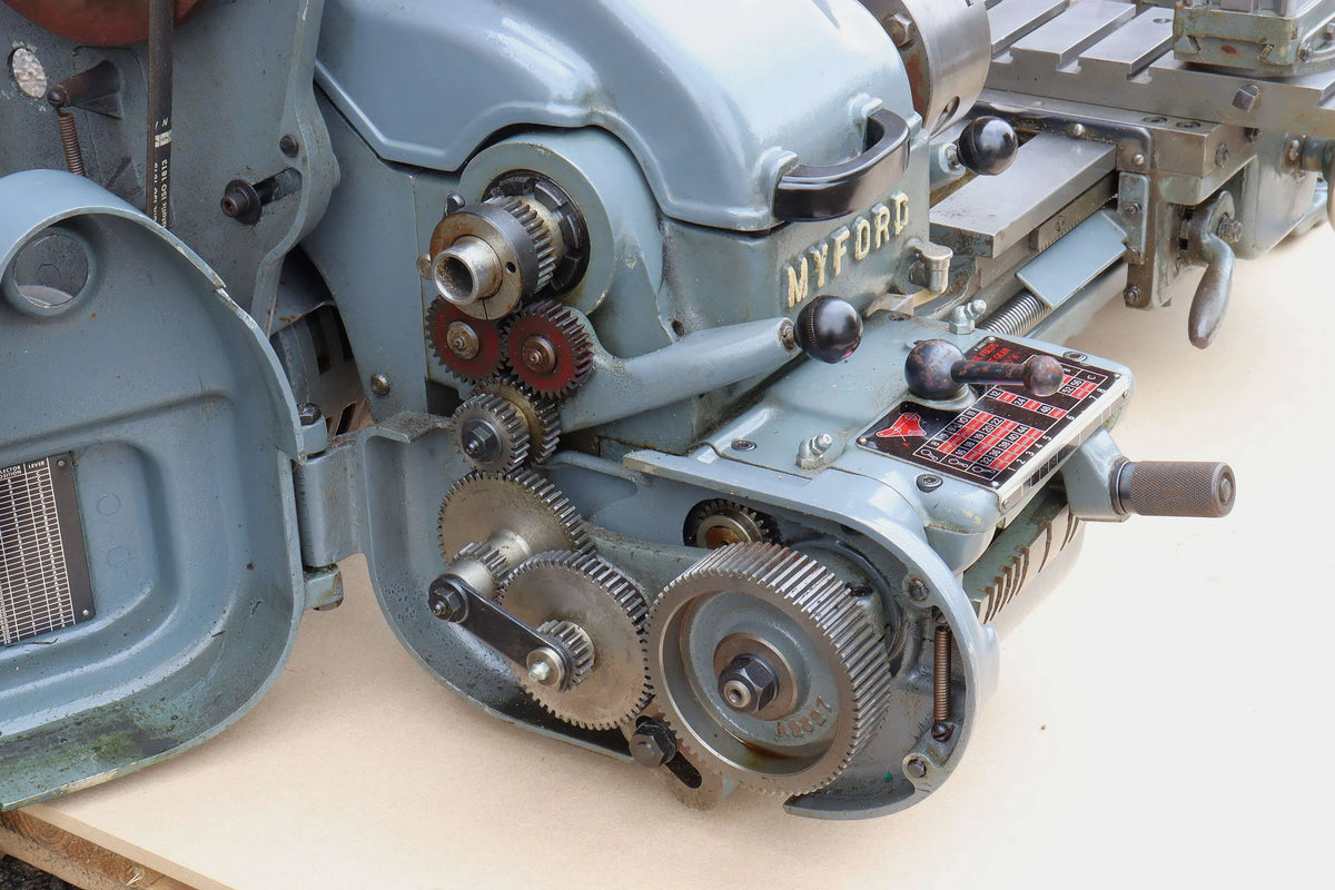 Myford Super 7B lathe with cabinet stand