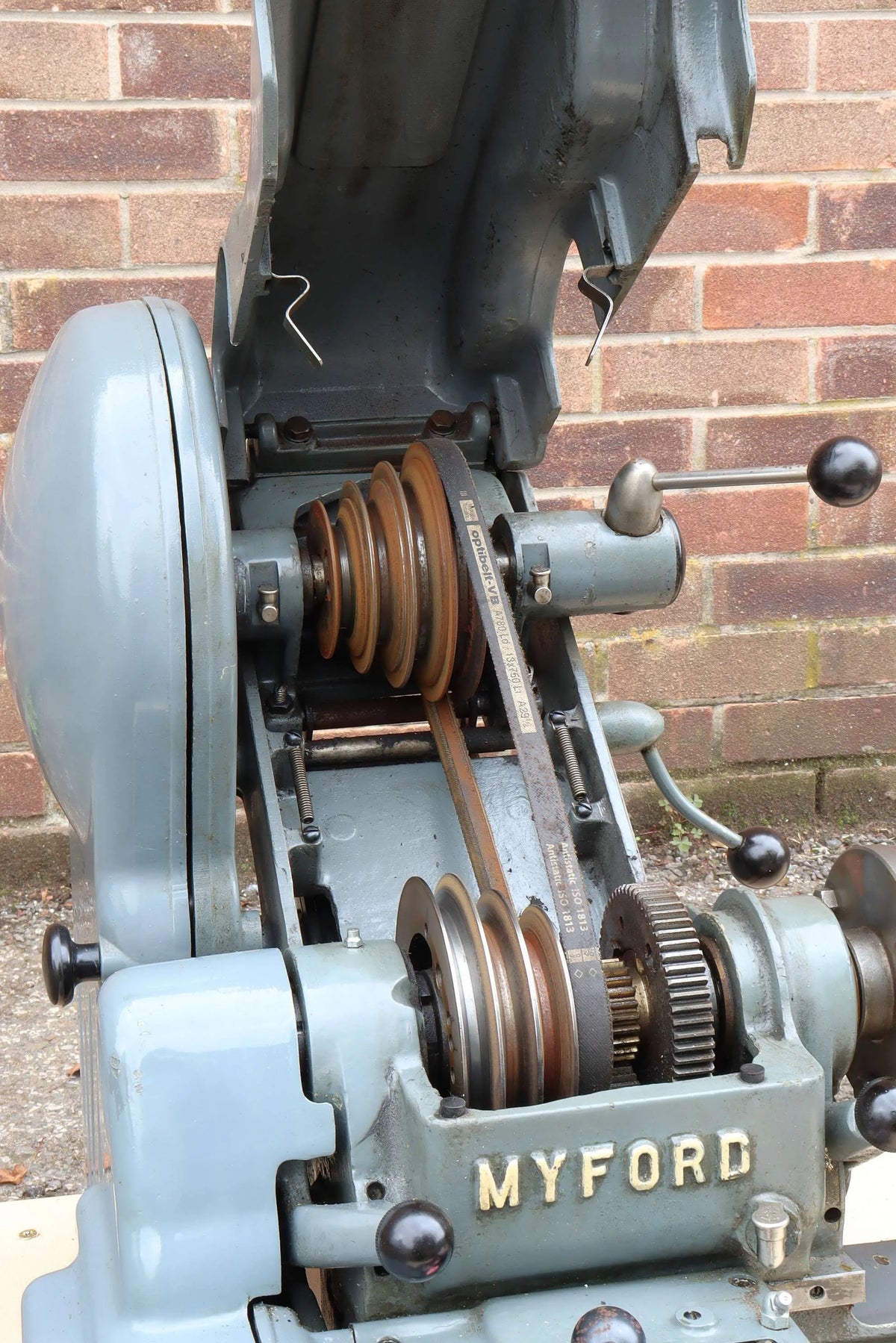 Myford Super 7B lathe with cabinet stand