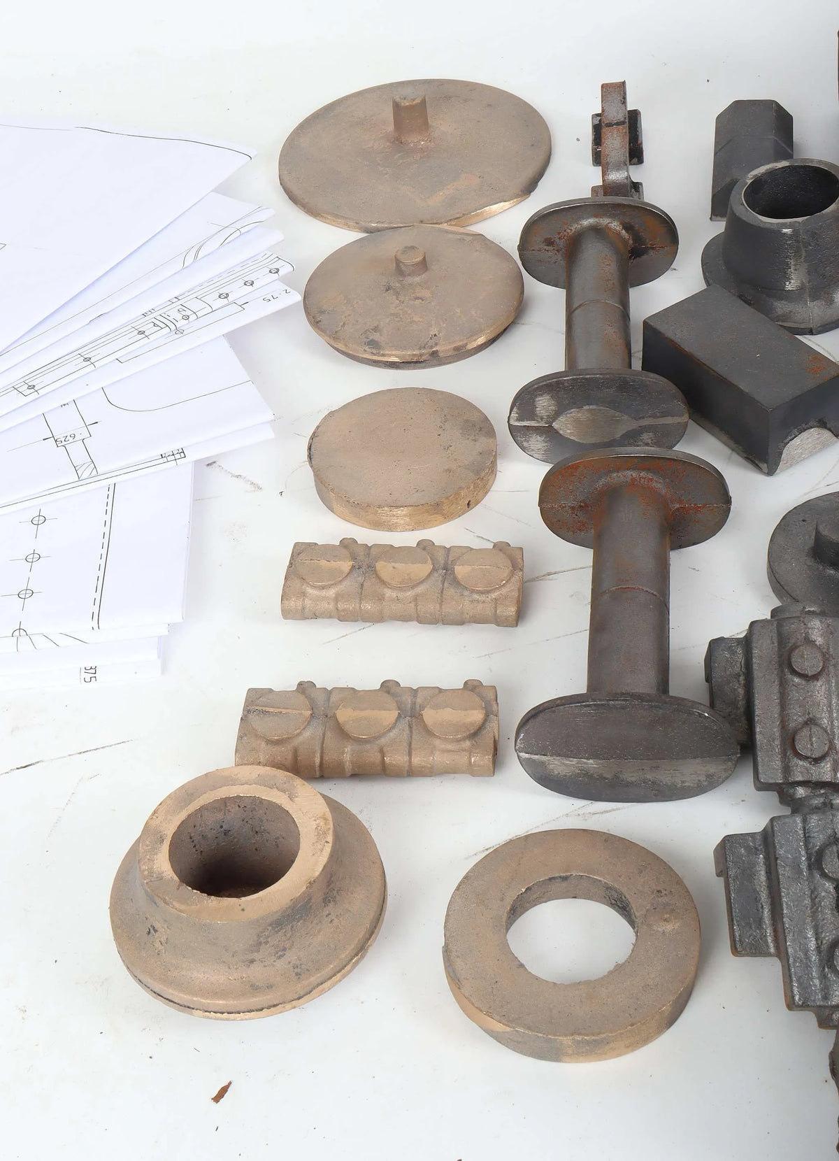7 1/4 inch gauge Edward Thomas drawings and castings