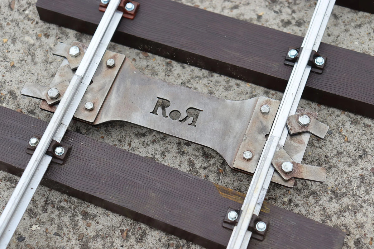 Eight 7 1/4 inch gauge track panels