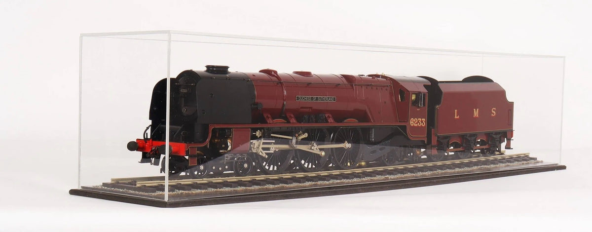 Gauge 1 Aster "Duchess of Sutherland" with display case