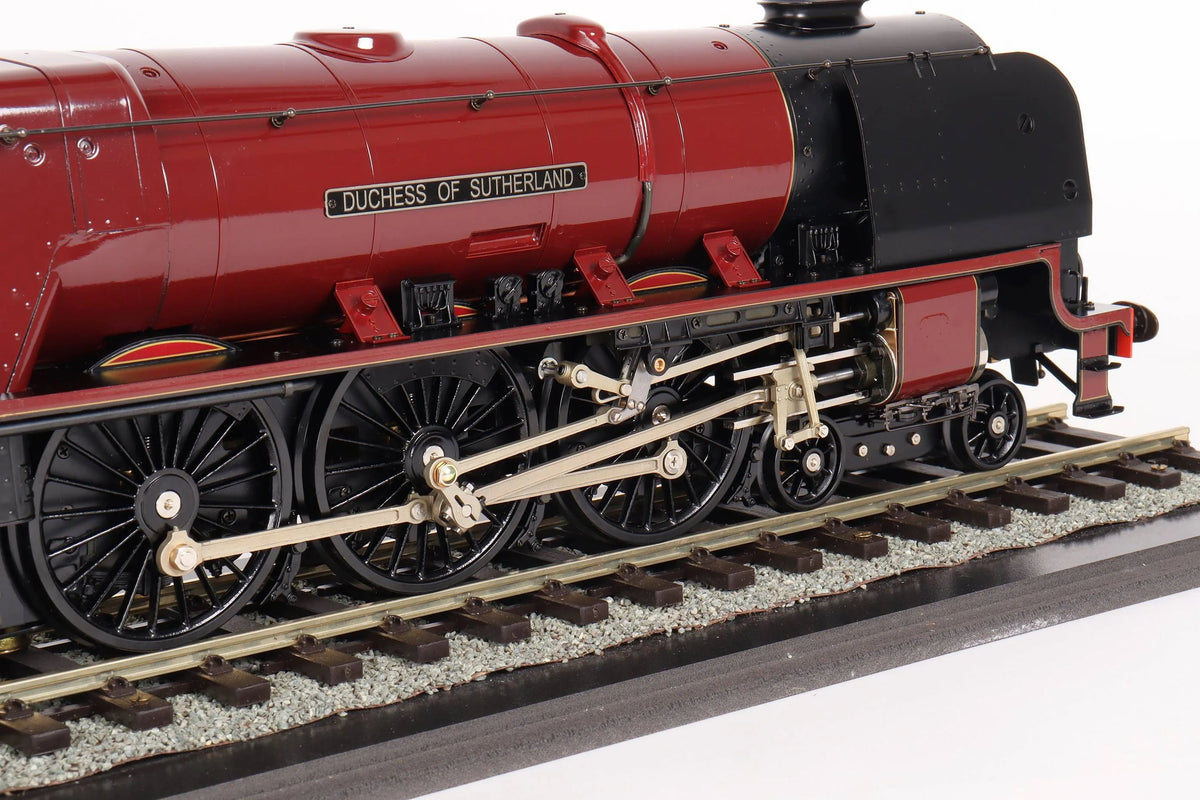Gauge 1 Aster "Duchess of Sutherland" with display case