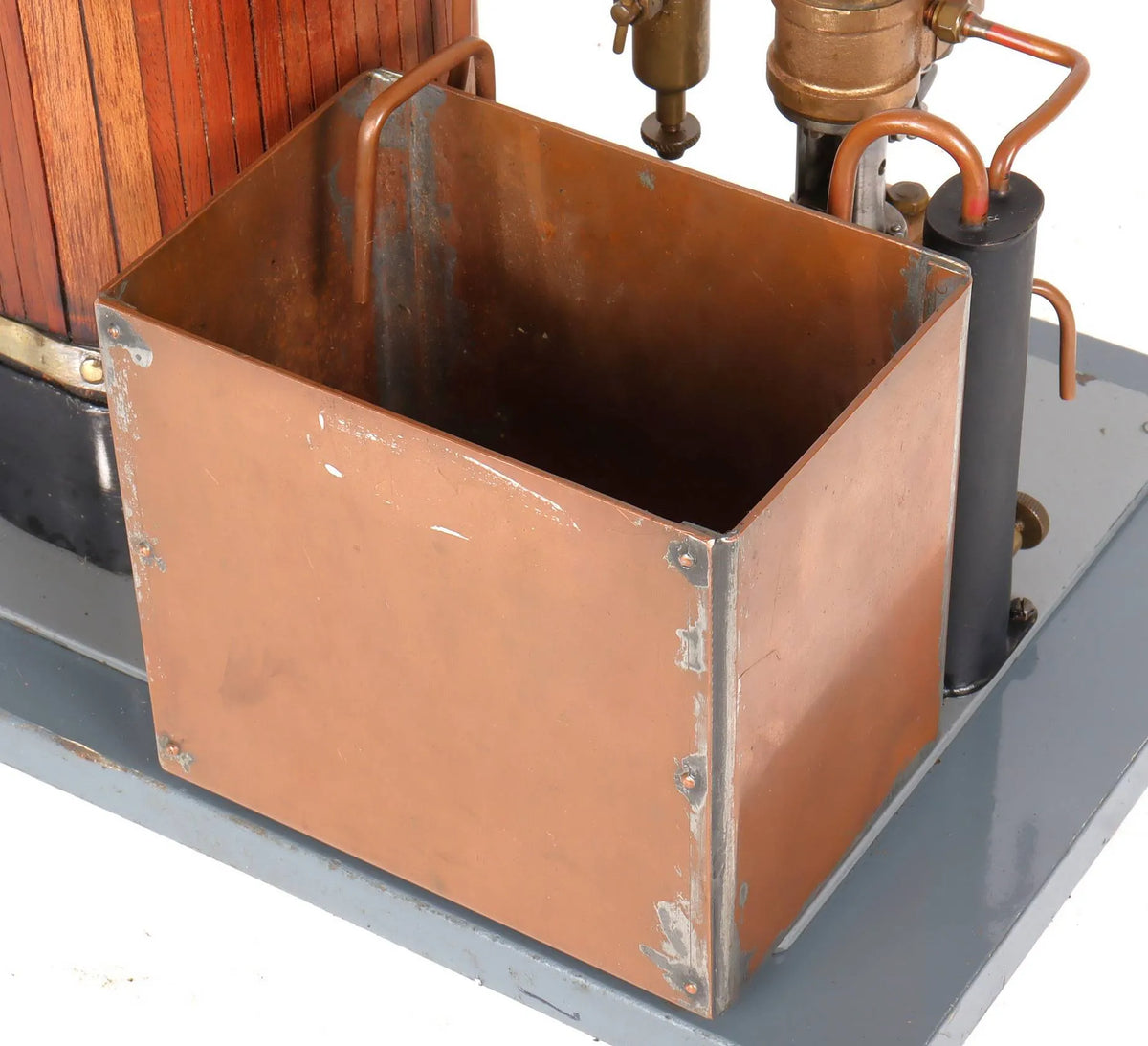 Coal-fired vertical boiler with steam pump